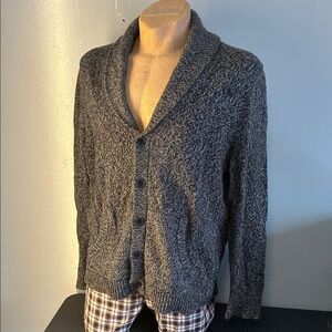 Mossimo Supply Co Men’s Gray Shawl Collar Sweater Cardigan XL